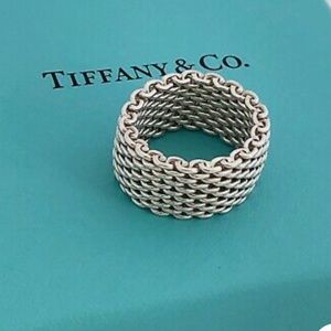 Tiffany & Co. silver mesh ring